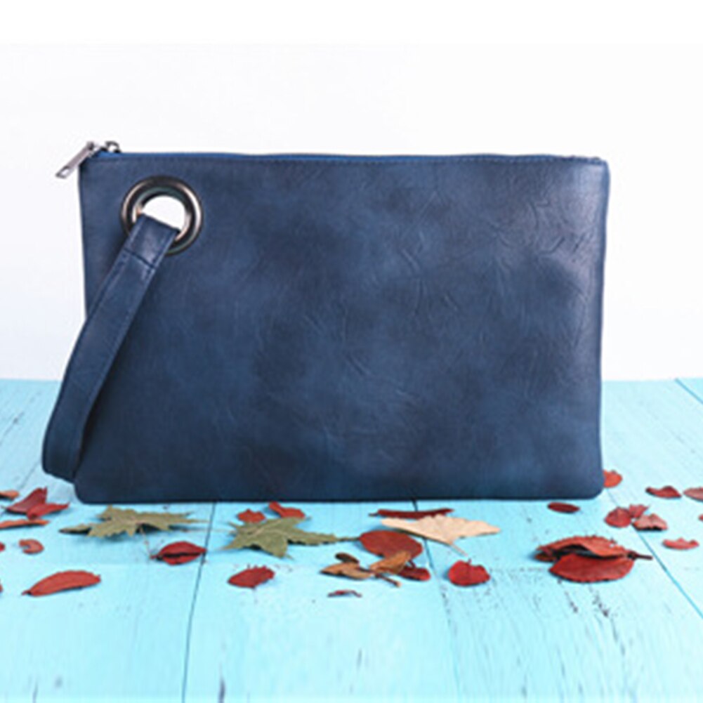 Mode Vrouwen Handtas Rits Zachte Pu Lederen Clutch Envelop Purse Grote Capaciteit Messenger Bags Document Nuttig Tas