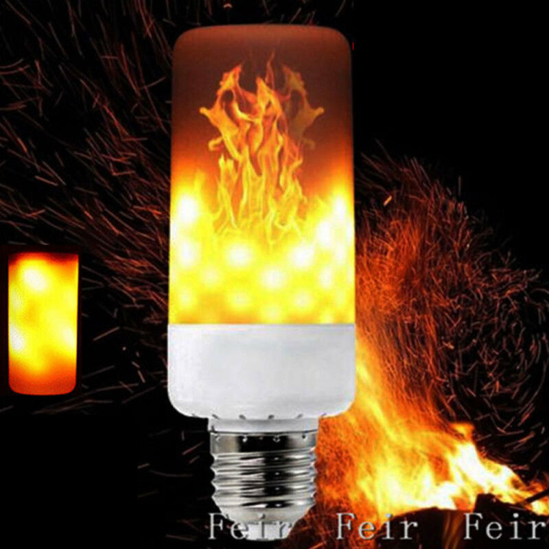 Lampes à flamme effet de feu | Scintillement à intensité de, ampoules pour dîner, décor de maison