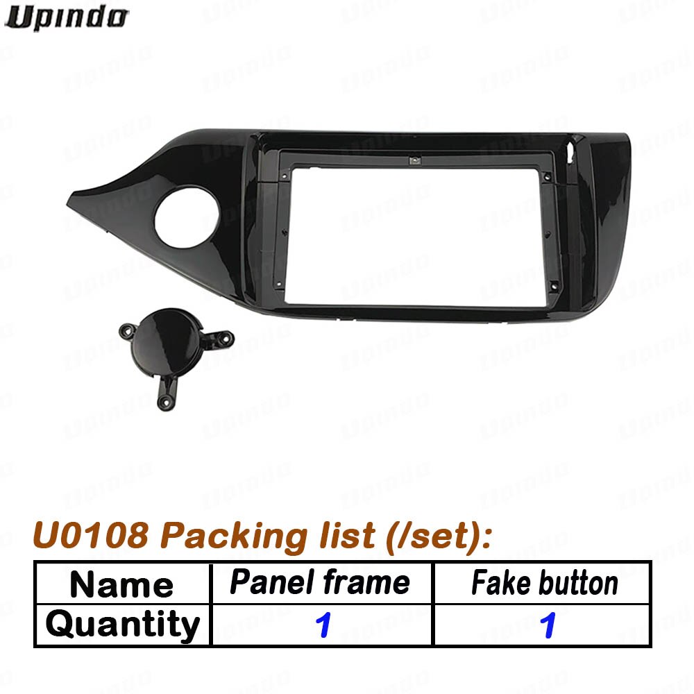 2 Din 9 Inch Car Radio Installation DVD GPS Mp5 Plastic Fascia Panel Frame for KIA Ceed left rudder Dash Mount Kit