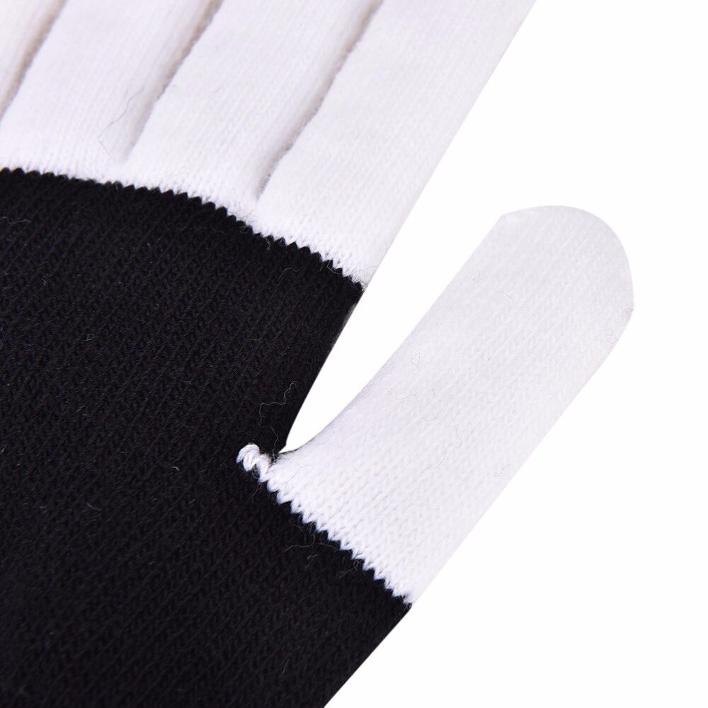 1 Uds. Guantes luminosos negros mágicos suministros para fiestas de Halloween guantes de brillo LED Rave luz parpadeante guantes de iluminación de dedos