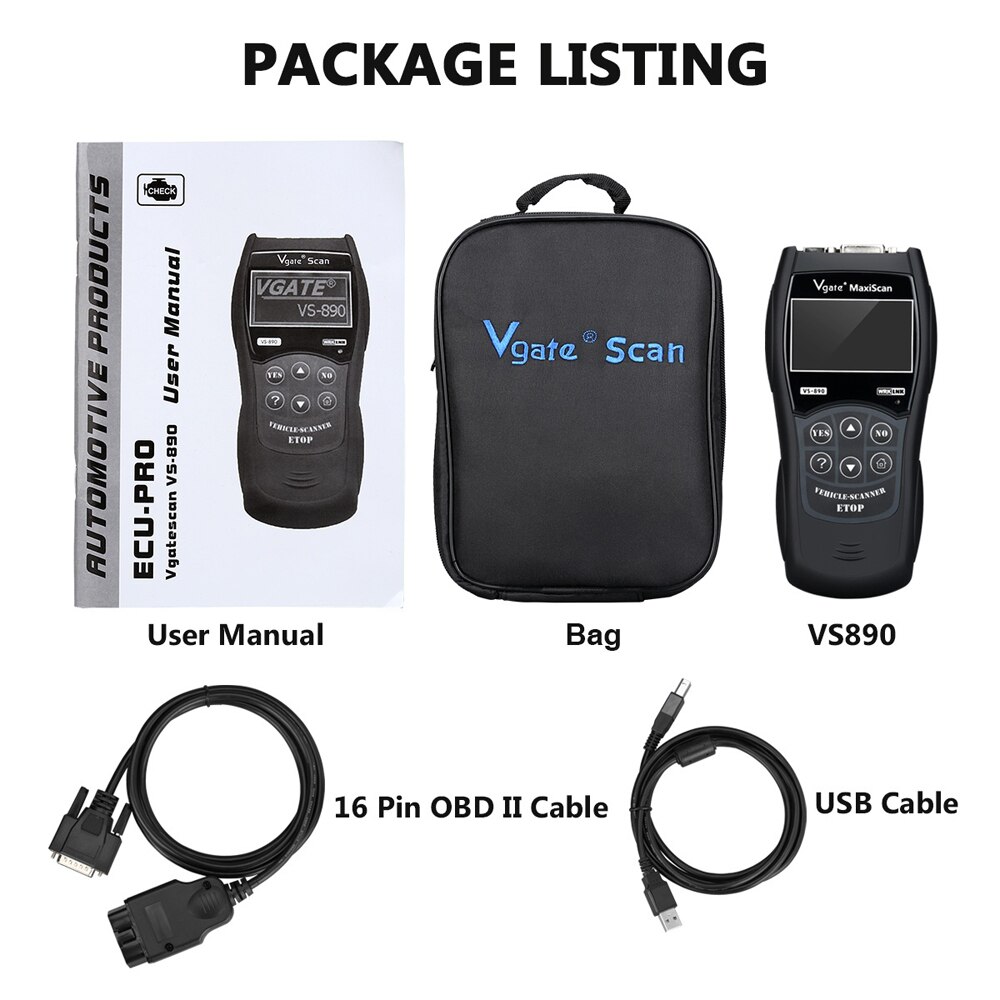 Car Fault Reader Code Auto Scanner Vehicle Diagnostic Tool On Board Diagnostics II CAN Reset Tool Diagnostic Instrument