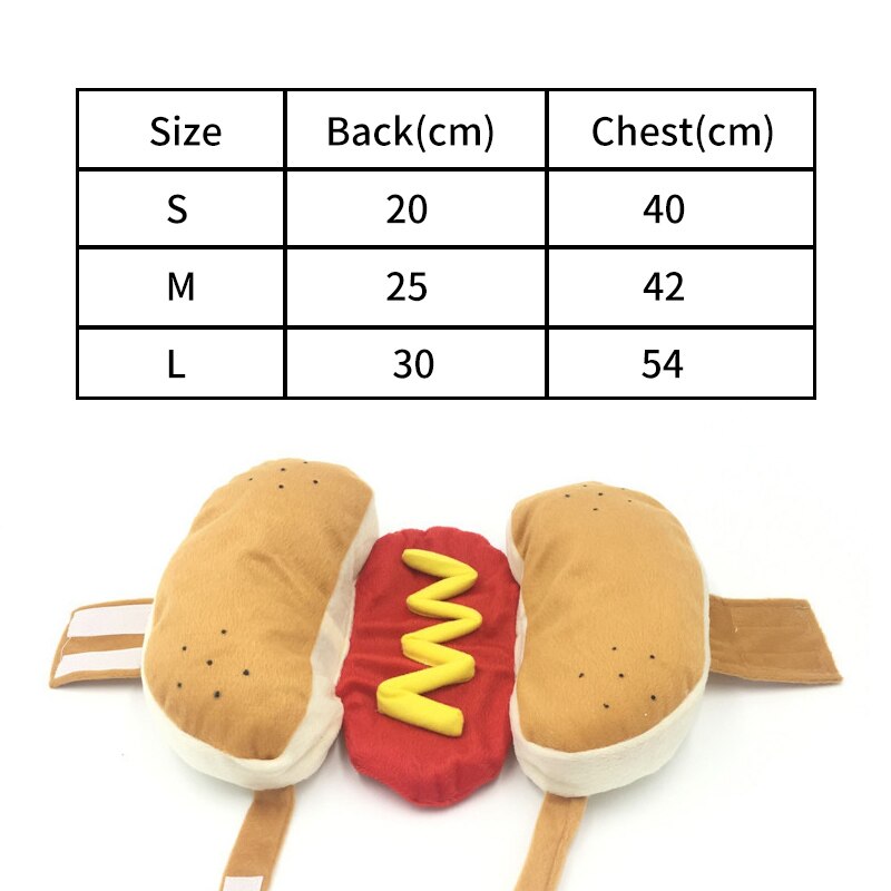 Pet Dress Up Costume Dog Shaped Dachshund Sausage Adjustable Clothes Funny Warmer for Puppy Dog Cat Dress Up Supplies