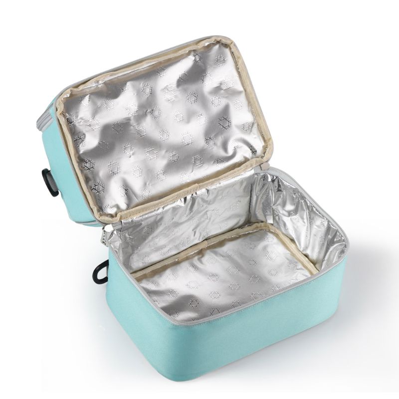 Doppel Schicht Brust Milch Kühler Tasche Feuchtigkeits Rucksack mit Eis Pack Flasche