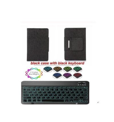 keyboard case For Samsung Galaxy Tab A 8.0 SM-T380 T385 T380 tablet Backlit Touch bluetooth keyboard cover: White