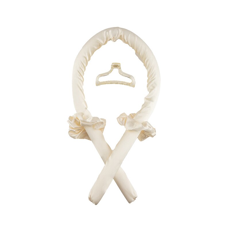 Heatless Curling Rod No Heat Hair Curlers Ribbon Headband Hair Rollers Sleeping Soft Curl Bar Wave Formers Hair Styling Tool: Rubber-SBX