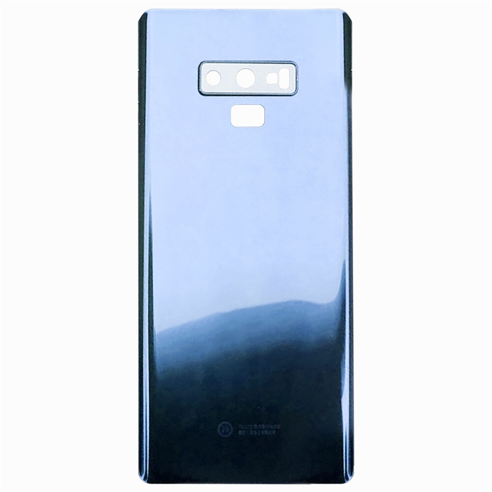 Batterij Cover Terug Glas Case Behuizing Met Camera Cover Vervanging Voor Samsung Galaxy Note 9 N9600 SM-N9600 N960F Accessoires: Blauw