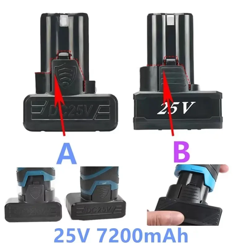Batterie Lithium-ion 25V 21V 16.8V 12V 18650, pour tournevis sans fil, perceuse électrique, batterie, outils électriques, chargeur de batterie 3.7V2