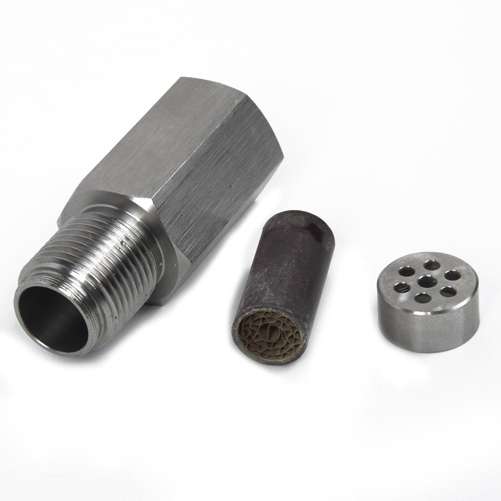 Bilkatalysator rengöring  o2 sensor eliminatorer adapter spacer katalysator 6*2.5*2.5cm 304 rostfritt stål check