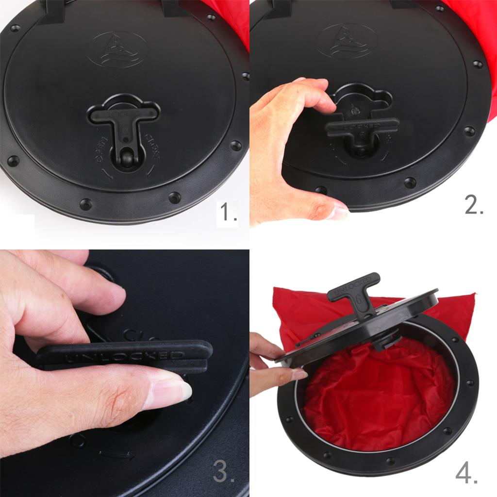 Round, Non- 8 Inch Boat Inspection Hatch, Access Hatch And Lid