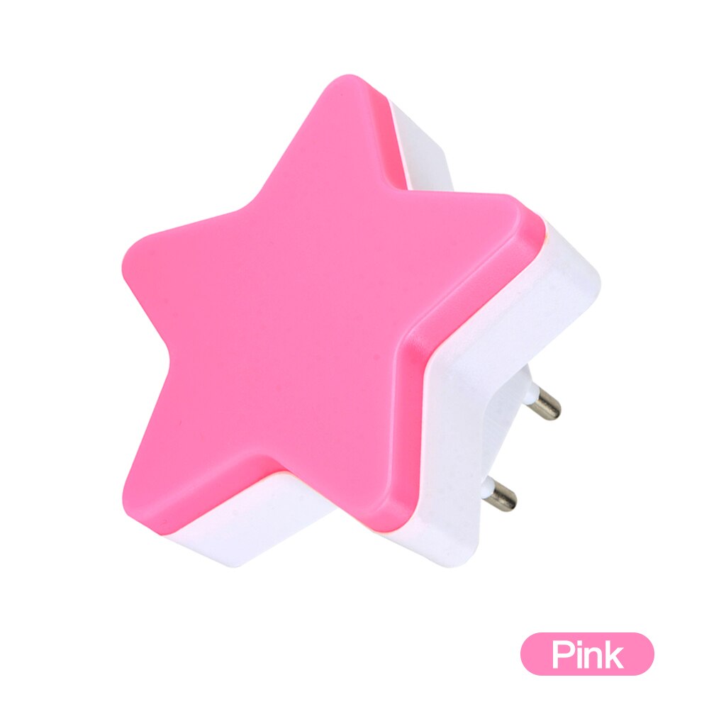 Light Sensor Control Mini Star LED Night Light for Dark Night Children Bedroom Bedside Lamp with EU/US Plug Baby Sleeping Light