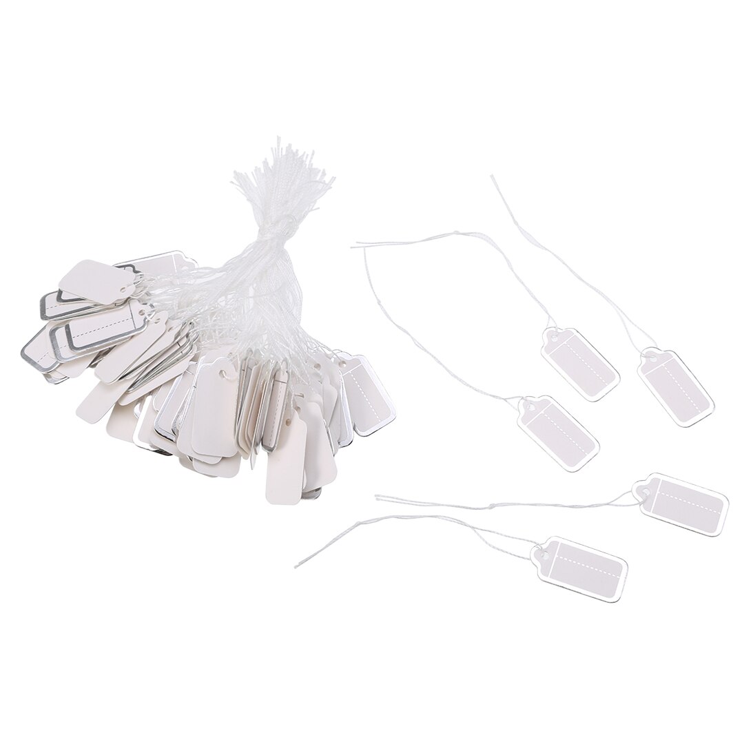 500 szt. 25x13mm etykiety cenowe metki odzieżbyć winnym prostokątna etykieta sznureczek robić przywiązania ubrania robić biżuterii wyświetl towar etykiety z cenami