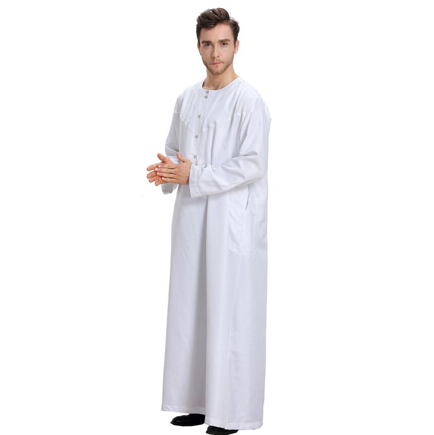 Gewaad Marocaine Abaya Mannen Gulf Caftan Arabische Kleding Voor Mannen Homme Musulman Islam Midden-oosten Kleding Kleding Moslim Jurken