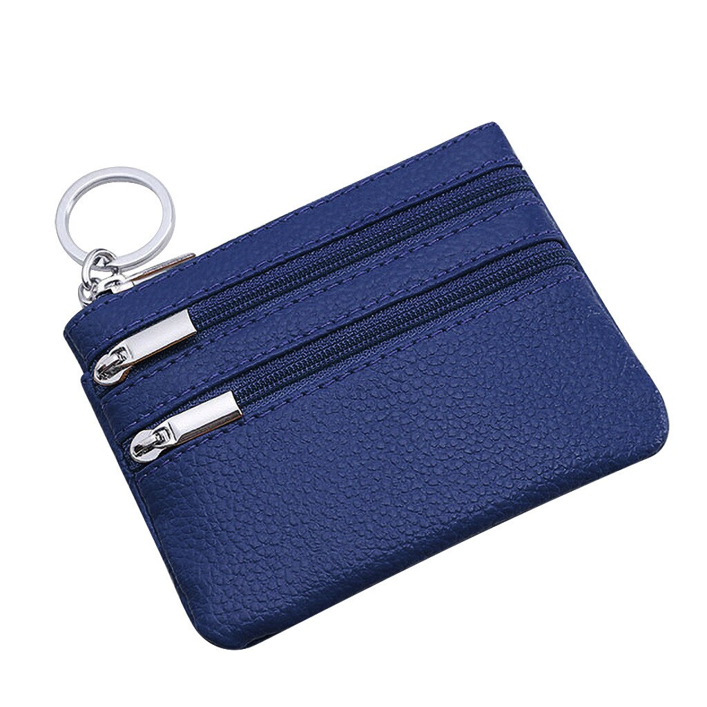 Aelicy Wallet Card Leather Men's Short Wallet Mini Wallet Small Folded Female Coin Purse Card Holder Wallet Coin Purse: NY