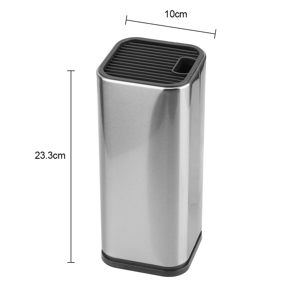 HOOMIN Kitchen Accessories Kitchen Tools Kitchen Bar Knife Storage Block Stands for Knives Knife Stand Holder Block: silver M