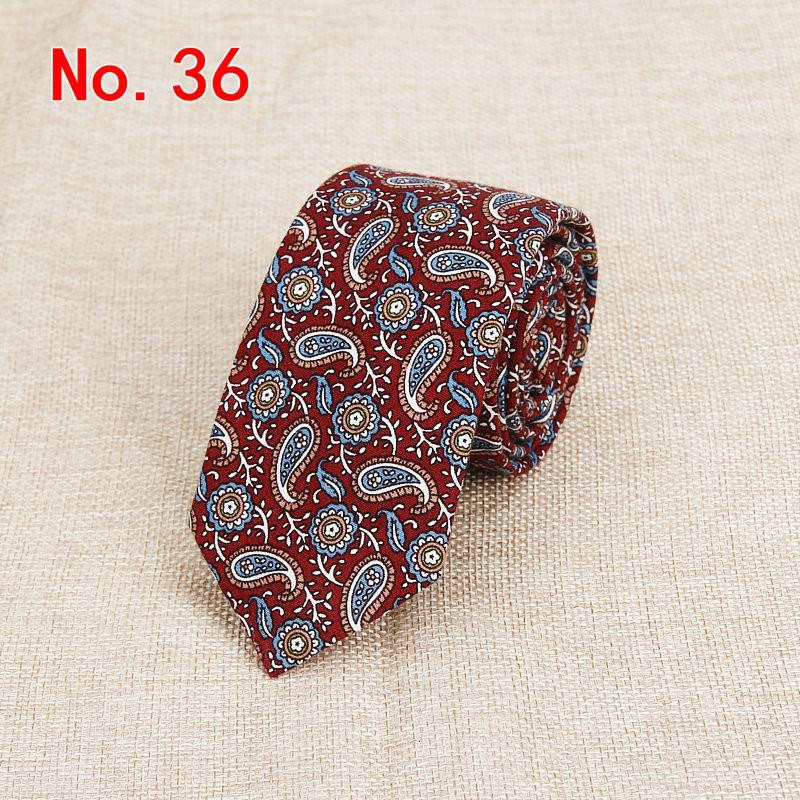 Corbatas clásicas de flores para hombre, Corbata de algodón hecha a mano para hombre, Corbatas florales estrechas de 6CM, , de boda, Corbata informal de Cachemira: Menta
