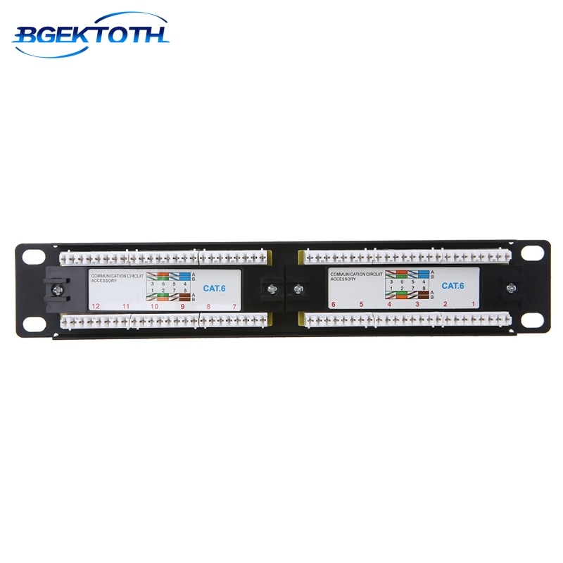 12 -porttinen verkkokaapeli patch panel patch panel utp lan verkkosovittimen kaapelin liitin maalis 29