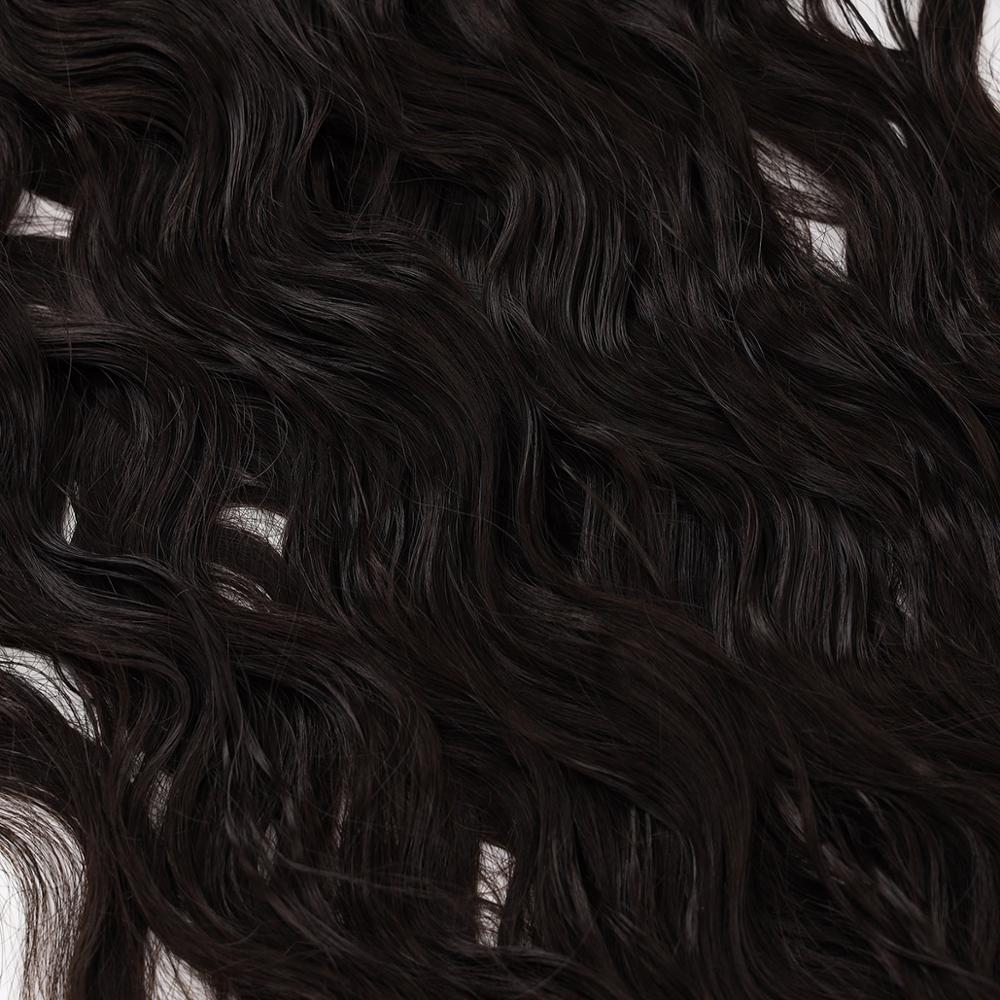 Synthetic Clip Hair Extension Natural Wave Hair Piece Natural Hair Clip Ins Black Brown And Blond For Women By BOOMING HAIR