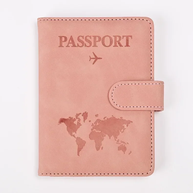 Fundas para pasaporte para hombre y mujer, porta pasaporte con estampado de letras, Clips para billetes de vuelo, tarjetero para tarjetas de crédito bancarias, organizador de viaje para pasaporte