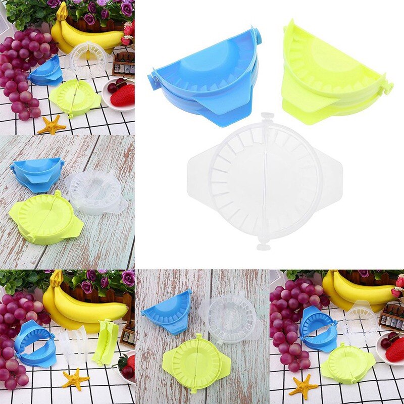 Color Random 1PC Dumplings modelling tools Kitchen Magic Manual Pack Machine Food-grade Plastic Pinch