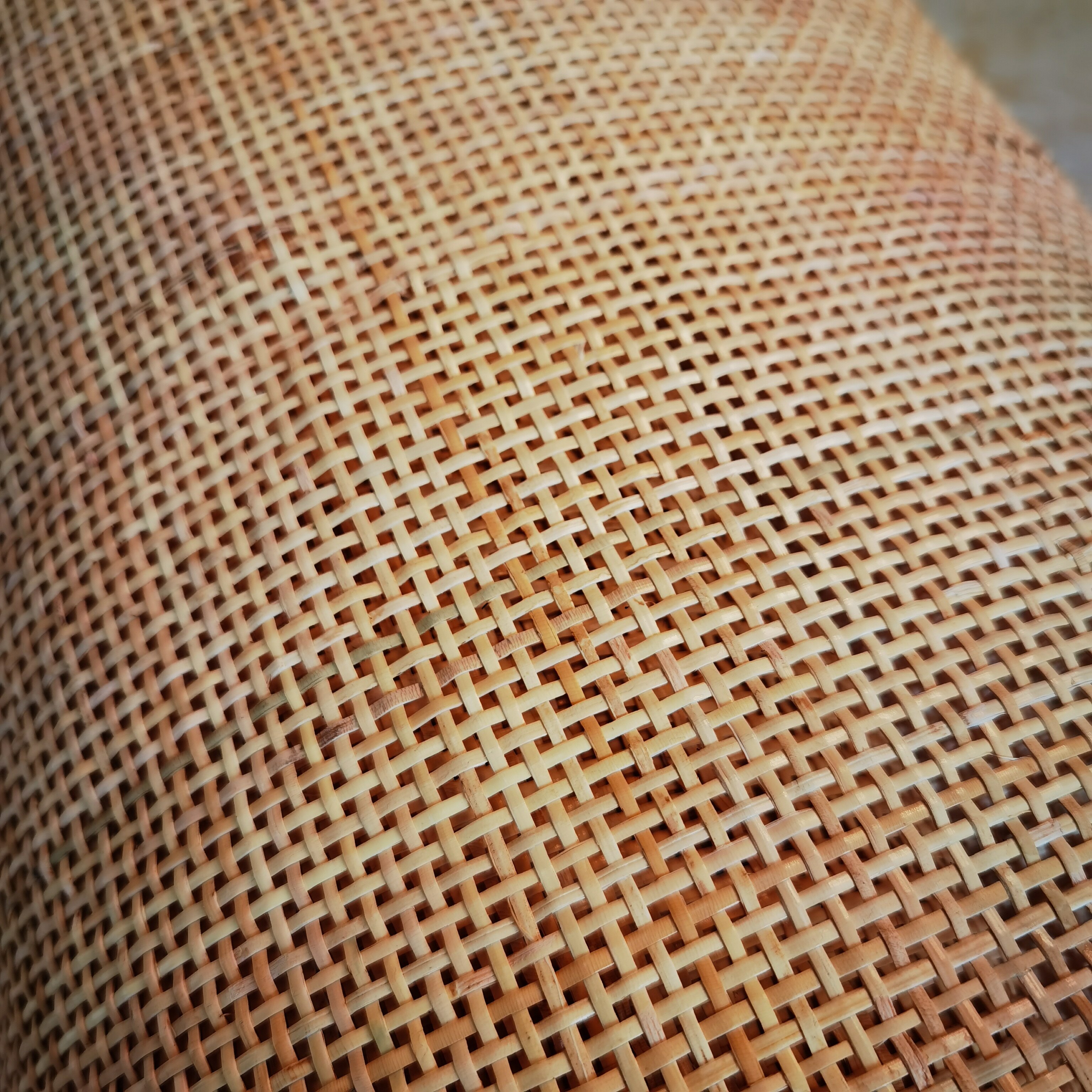 30Cm/40Cm/45Cm/50Cm/55Cm X 1 Meter Natuurlijke Rieten Webbing Sheet Echte Rotan Webbing Roll Stoel Achtergrond Meubelmateriaal: 36Mm / COFFEE
