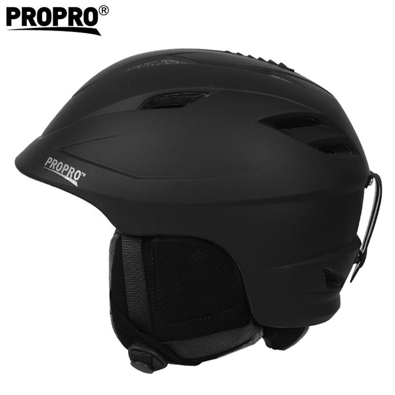 Skiën Veiligheidshelm Sport Integraal Gegoten Ademend Ski Snowboard Mannen Vrouwen Skateboard Helm Sneeuw Maat 54-62Cm: Black / L(58-62cm)