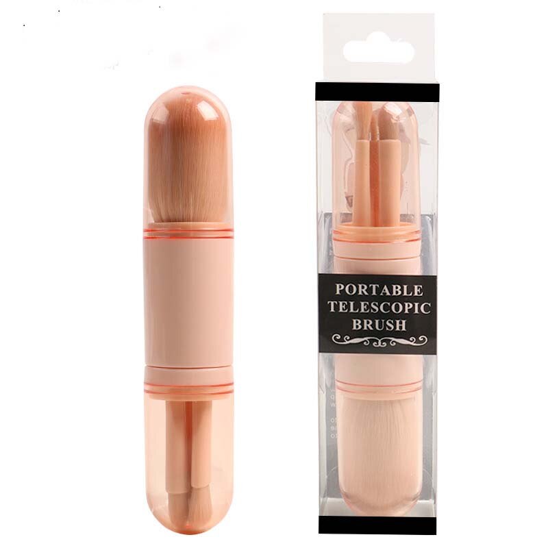 4 in 1 Travel Portable Mini Eye Makeup Brushes Set Reals Eyeshadow Eyeliner Eyebrow Brush Lip Make Up Brushes kit