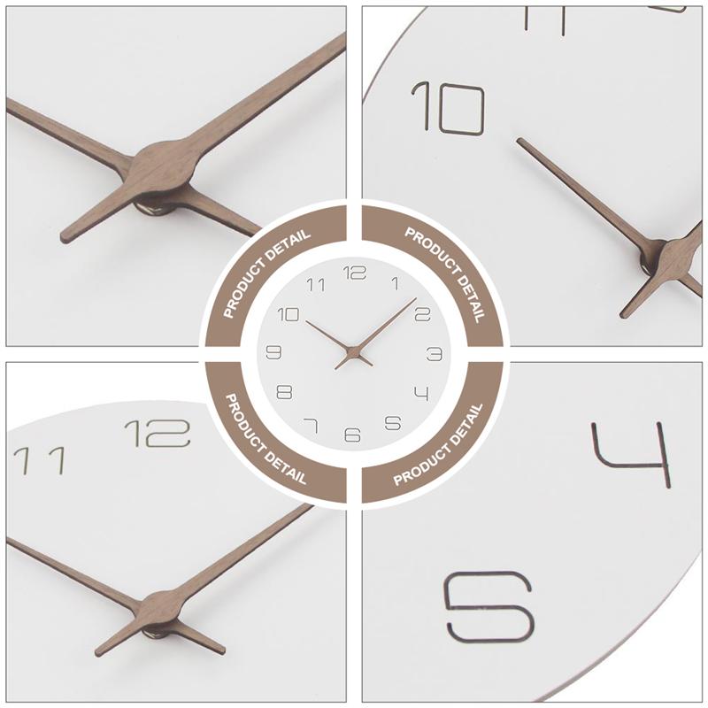 Wooden Wall Clocks Decorative Hanging Clock Simple Home Wall Decor
