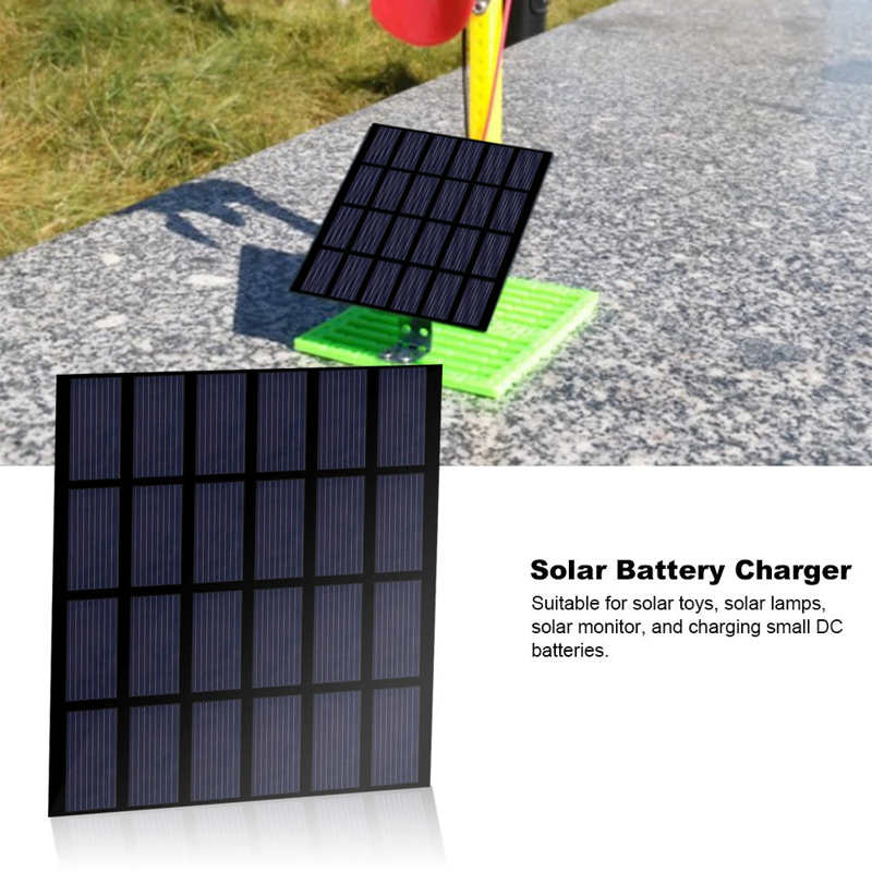 solar panel 1.5W 6V Mini Polysilicon Solar Panel PET Laminated Board DIY Battery Charger for Outdoor solar cells