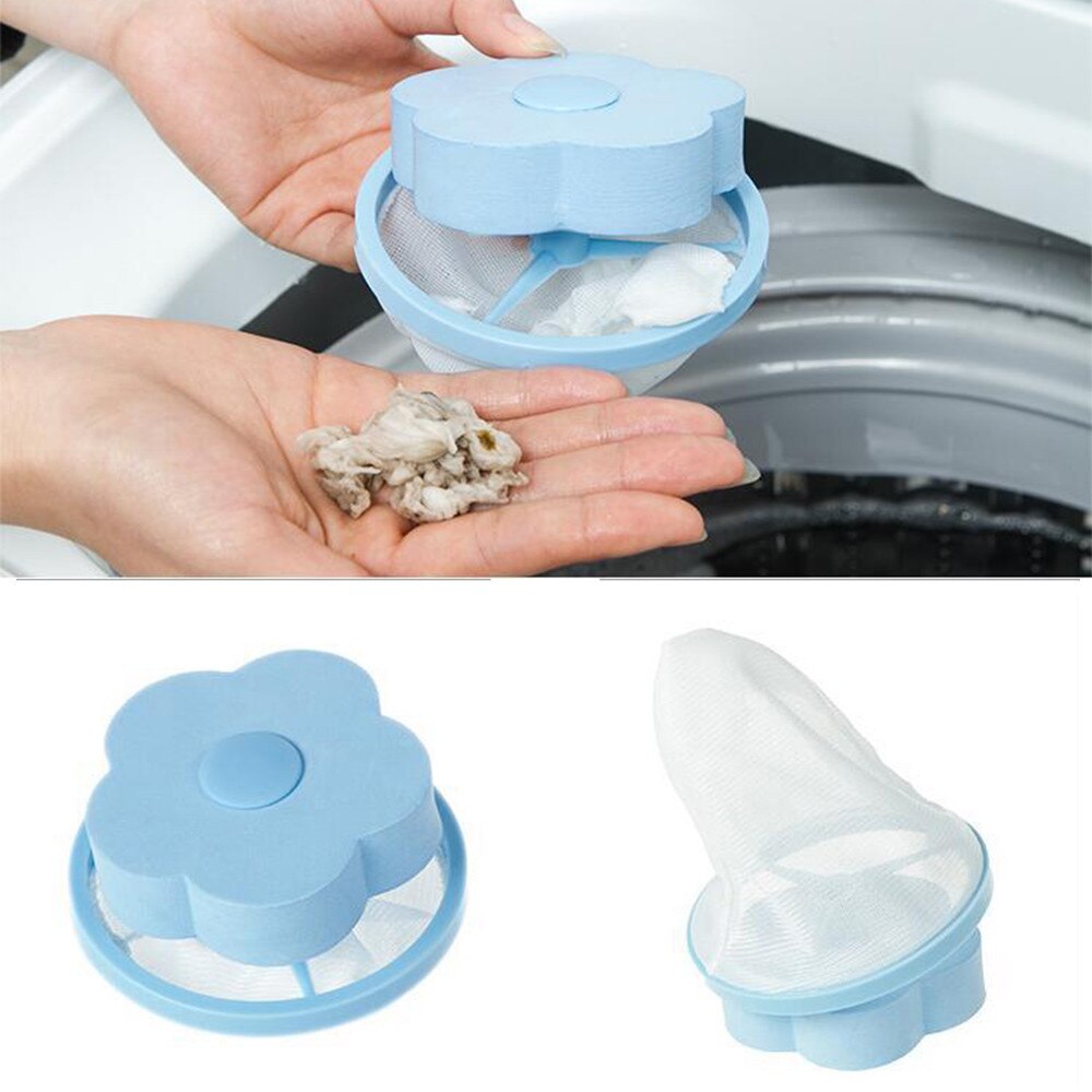 Attrape-poils réutilisable en fourrure d'animaux de compagnie, 1 pièce, réutilisable, flottant, sac à mailles, Machine à laver, piège à peluches