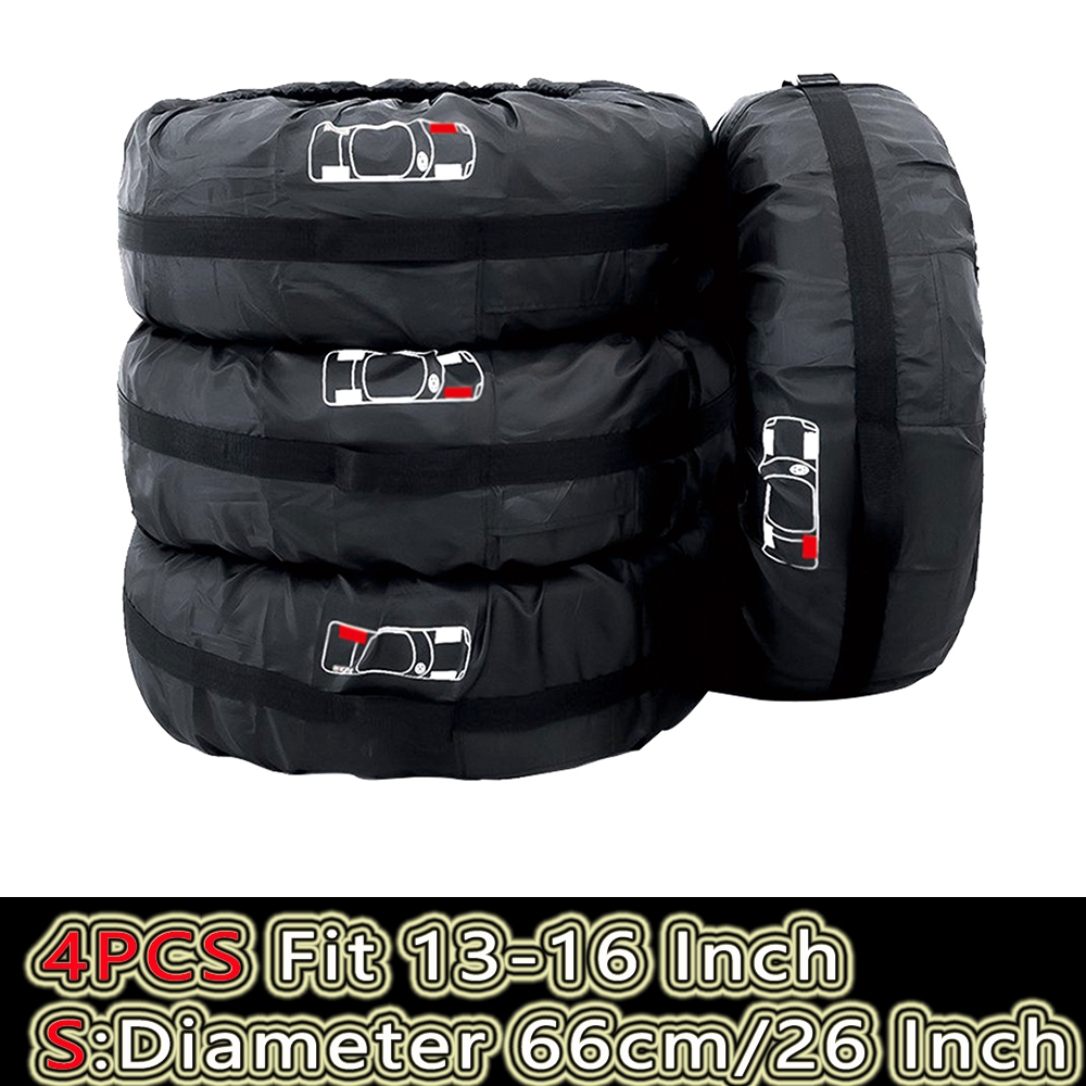 4 Teile/los Auto Reserverad Abdeckung Auto Rad Reifen Lagerung Taschen Staubdicht Schutzhülle Auto Styling Fahrzeug Reifen Zubehör: Armee Grün