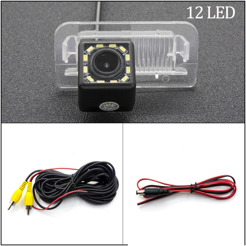 Vehicle Rear View Camera For Mercedes Benz B Class W246 B180 B200 B220 B250 Car Backup Reversing Parking Monitor: 12 LED Camera