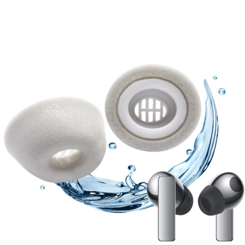 Almohadillas de espuma viscoelástica para HUAWEI Freebuds Pro, almohadillas para auriculares VIVO TWS2, antideslizantes, con cancelación de ruido y filtro de polvo, 1 par, 2 unidades