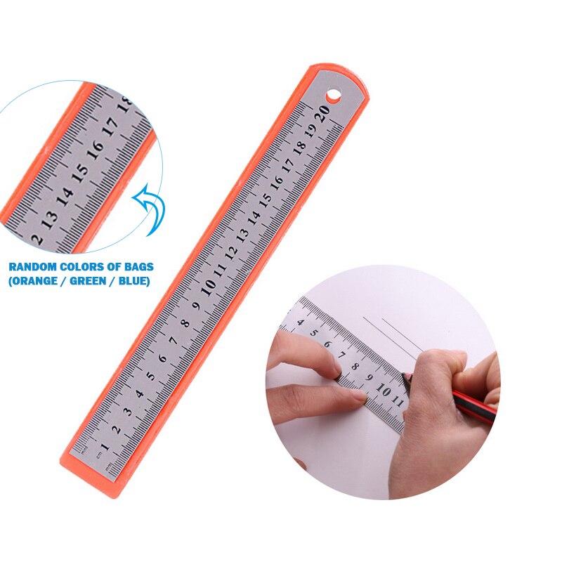 14.5/15cm 180 Degree Adjustable Protractor Multifunction Stainless Steel Roundhead Ruler Mathematics Measuring Tool