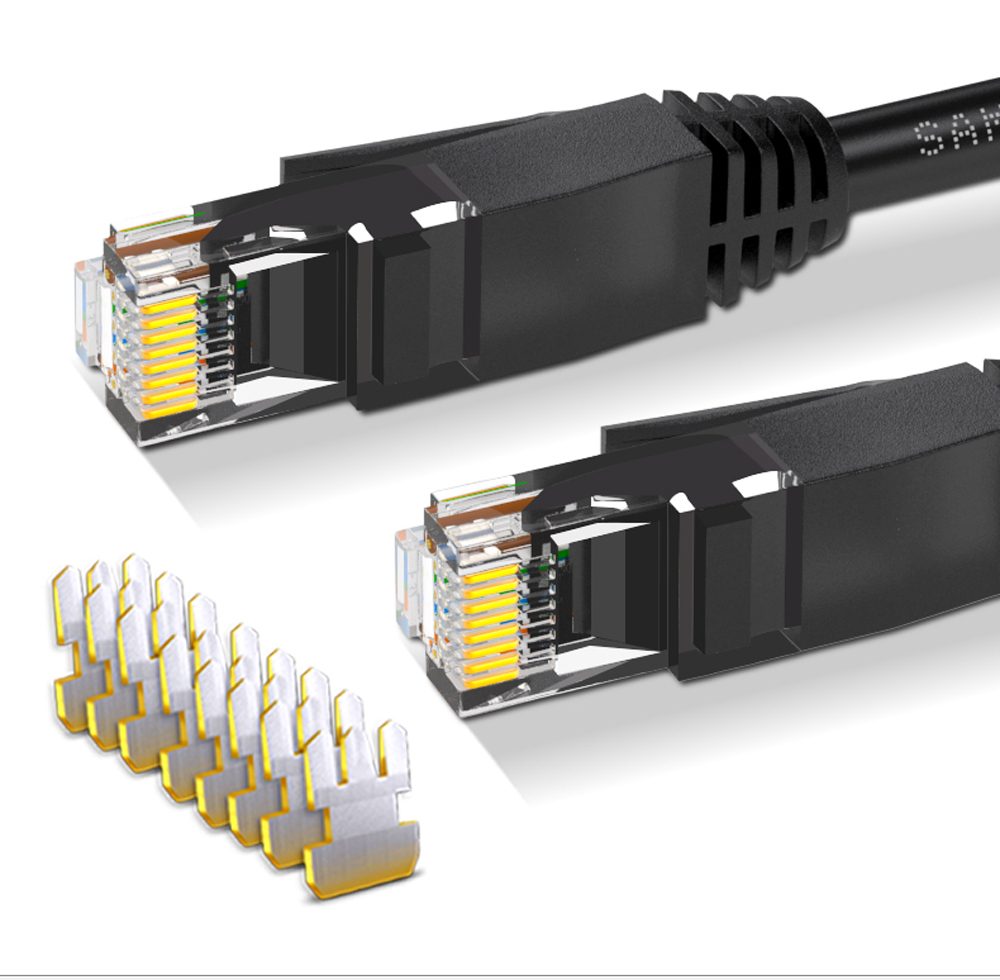 Owlcat 20 meter ethernet netværkskabel kat 6 utp 24 awg *4p udendørs højhastigheds  rj45 forlænger netværkskabel kamera linje