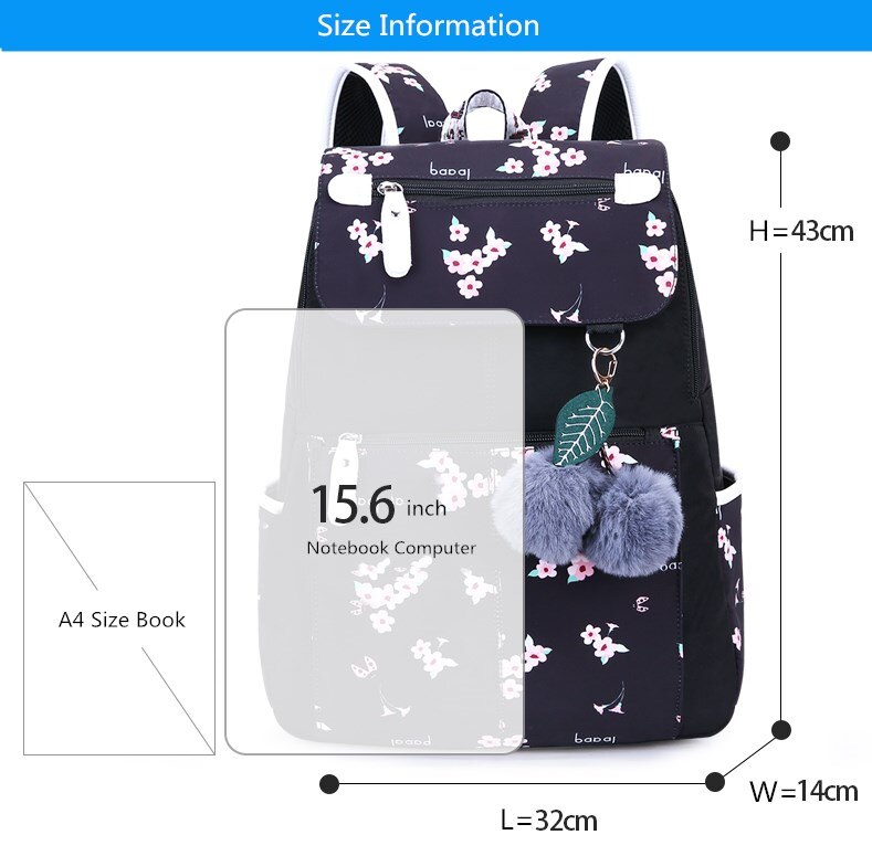 Fengdong-mochila escolar floral para niños, mochilas de escuela para niñas, estudiantes y niñas, pluma bonita, Juego de lápices