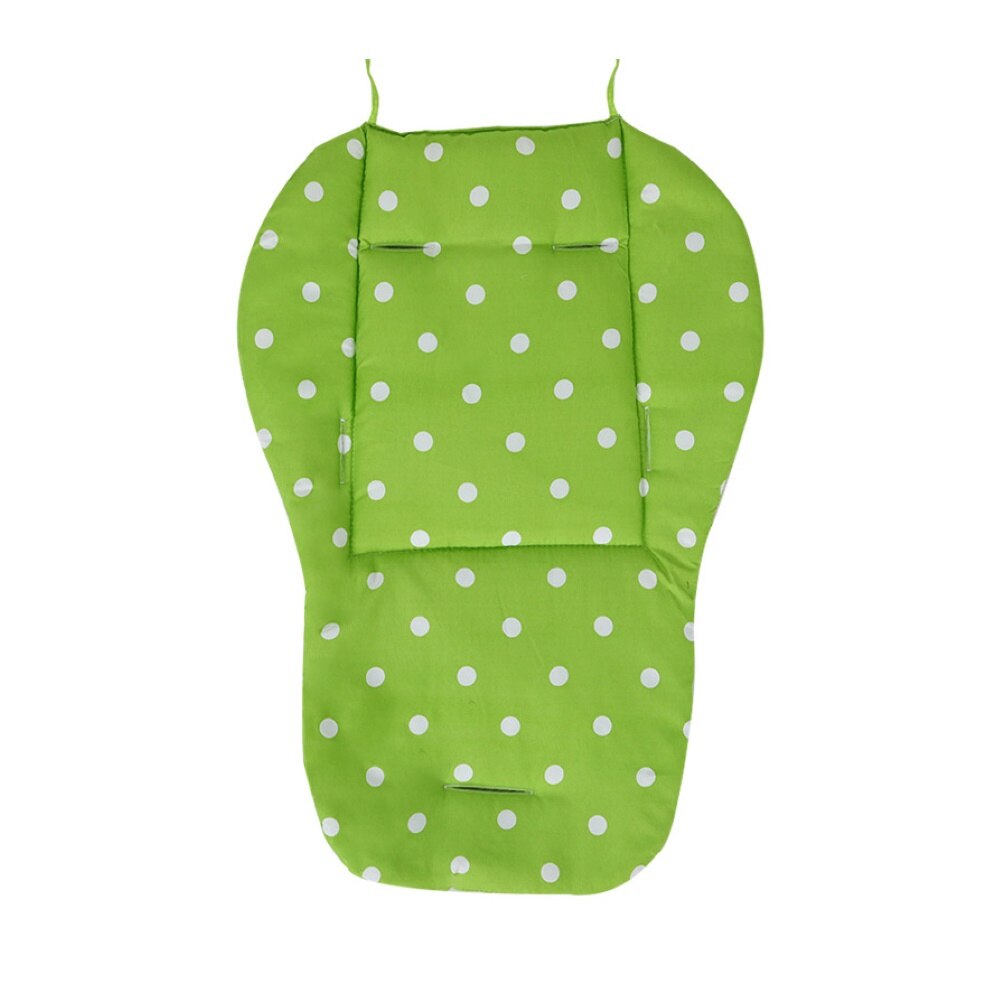 Dobbeltsidet barnevogn sædehynde dot print tyk bomuld baby sovemadras børn baby spisestue sæde pude måtte: Grøn