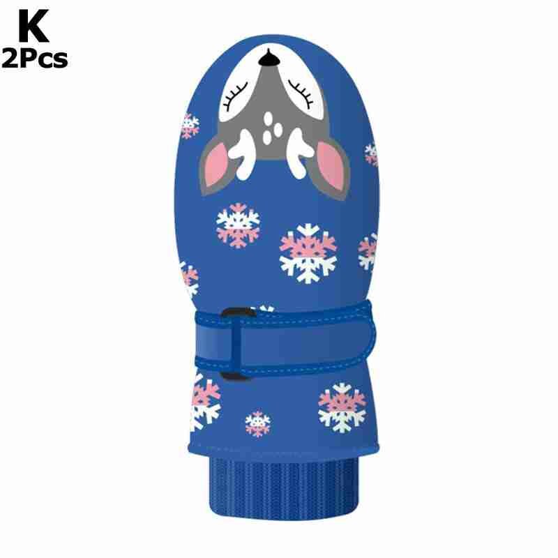 Skiën waterdichte skihandschoenen kinderen cartoon handschoen ademend skiën haaien warmste winter voor kinderen snowboardhandschoen  u9 e 9: K