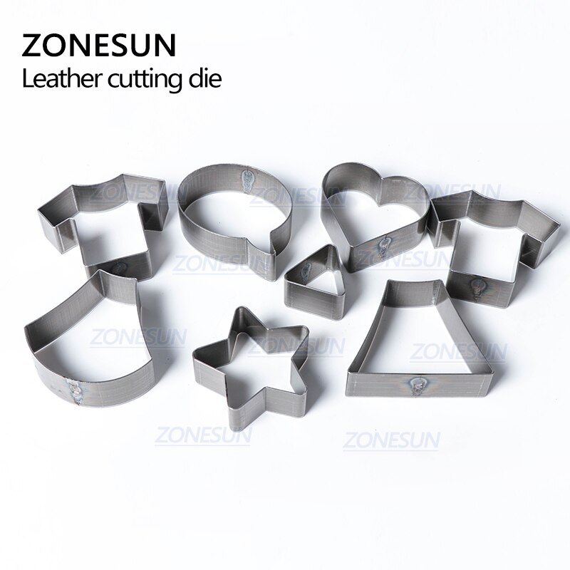 ZONESUN Full Steel Leather Cutting Die Rule Die Special Shape Hollowed Punching Clicker Die For Cutting Out Leather PVC craft