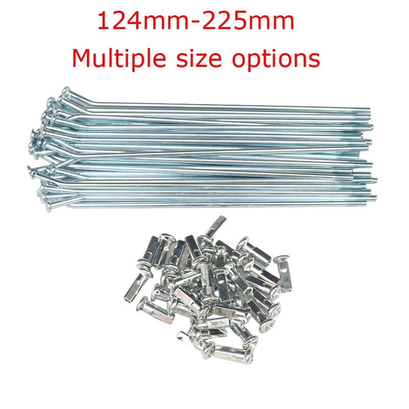 8G 36 pcs Hub spokes With nuts for Dirt Bike Front Or Rear Wheel Rims C Style Rim Hub Only