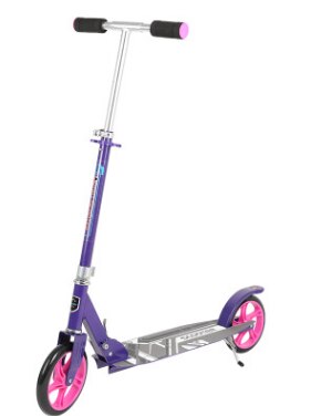 Twee Wielen Scooter Volwassen Scooter 200pu Wiel Opvouwbare Scooter: Paars