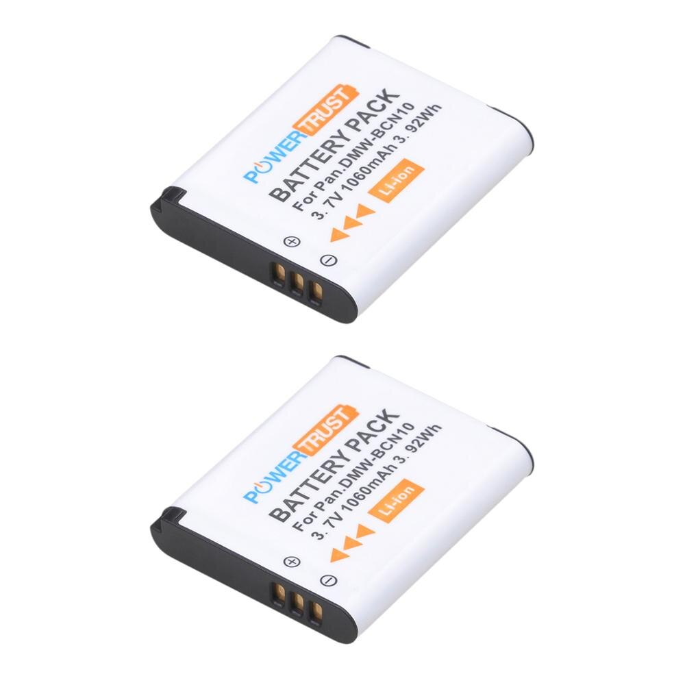 Dmw-bcn 10e 1060 mah dmw-bcn 10 bcn 10 bcn 10e batteri og lader for panasonic lumix dmc -lf1,  dmc  lf1, dmc -lf1w lf1k kamera: 2 batterier