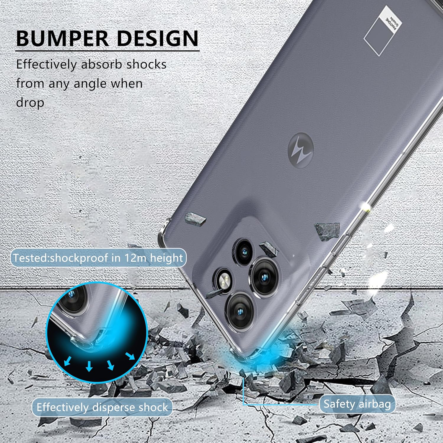 Funda de TPU Airbag a prueba de golpes para Motorola Edge 60 Fusion Moto Edge 60 Pro Stylus funda protectora Capa Fundas Coque