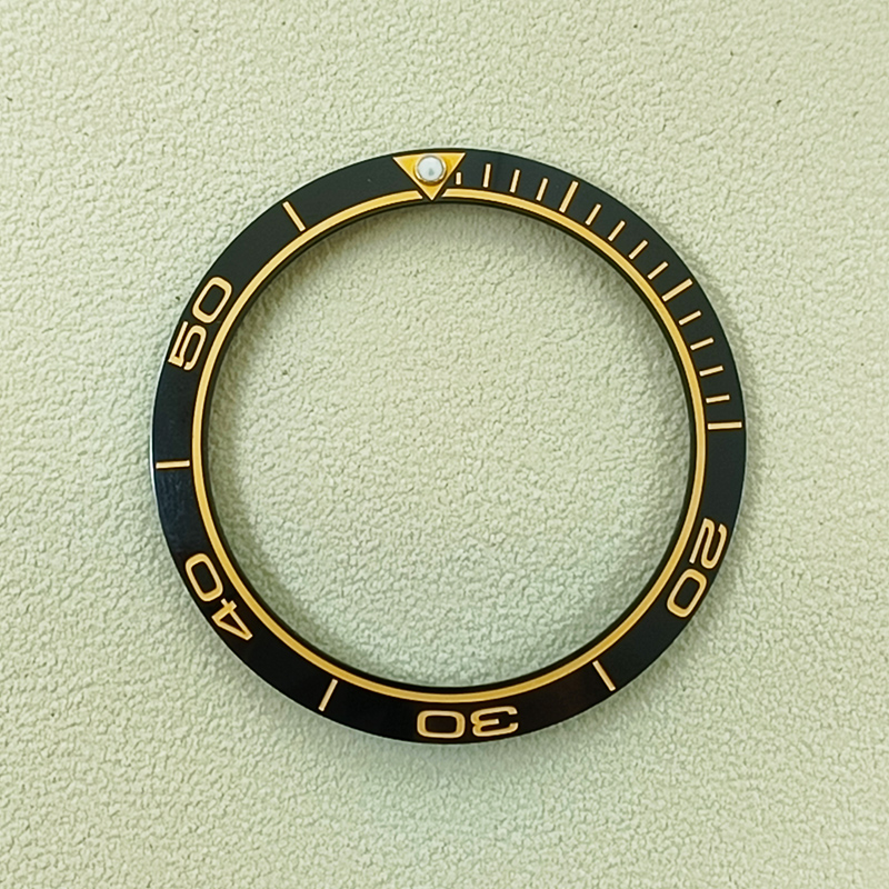 Insert de lunette en céramique pour montre de plongée pour homme, 38mm x 30,5mm, convient aux montres de 40mm, accessoires de remplacement: Bleu