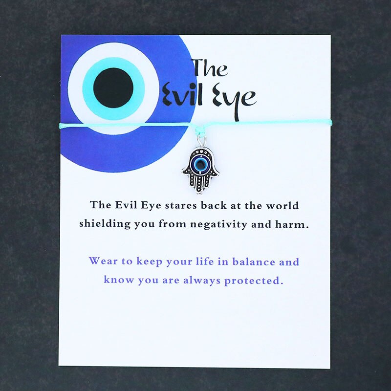 Hamsa Hand Evil Eye Red String Bracelet Good Luck Blue Evil Eye Hand Braided Bracelet Evil Eye Jewelry Friendship Bracelet: Green