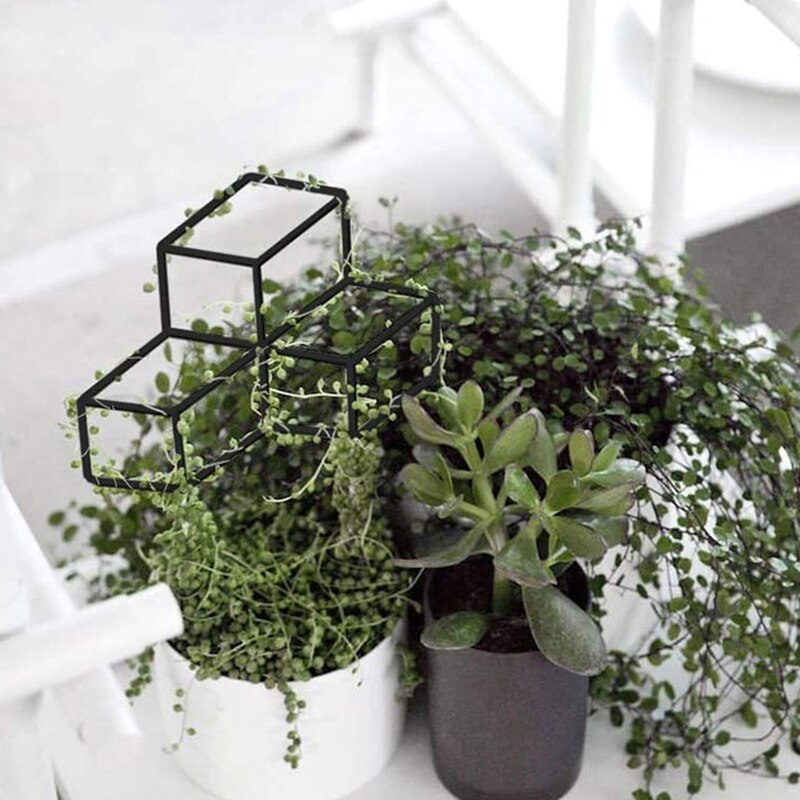 Garten Metall Spalier, Gitter-Förmigen Anlage Spalier für DIY Topf Klettern Pflanzen Unterstützung, Blume Gemüse Rose Reben