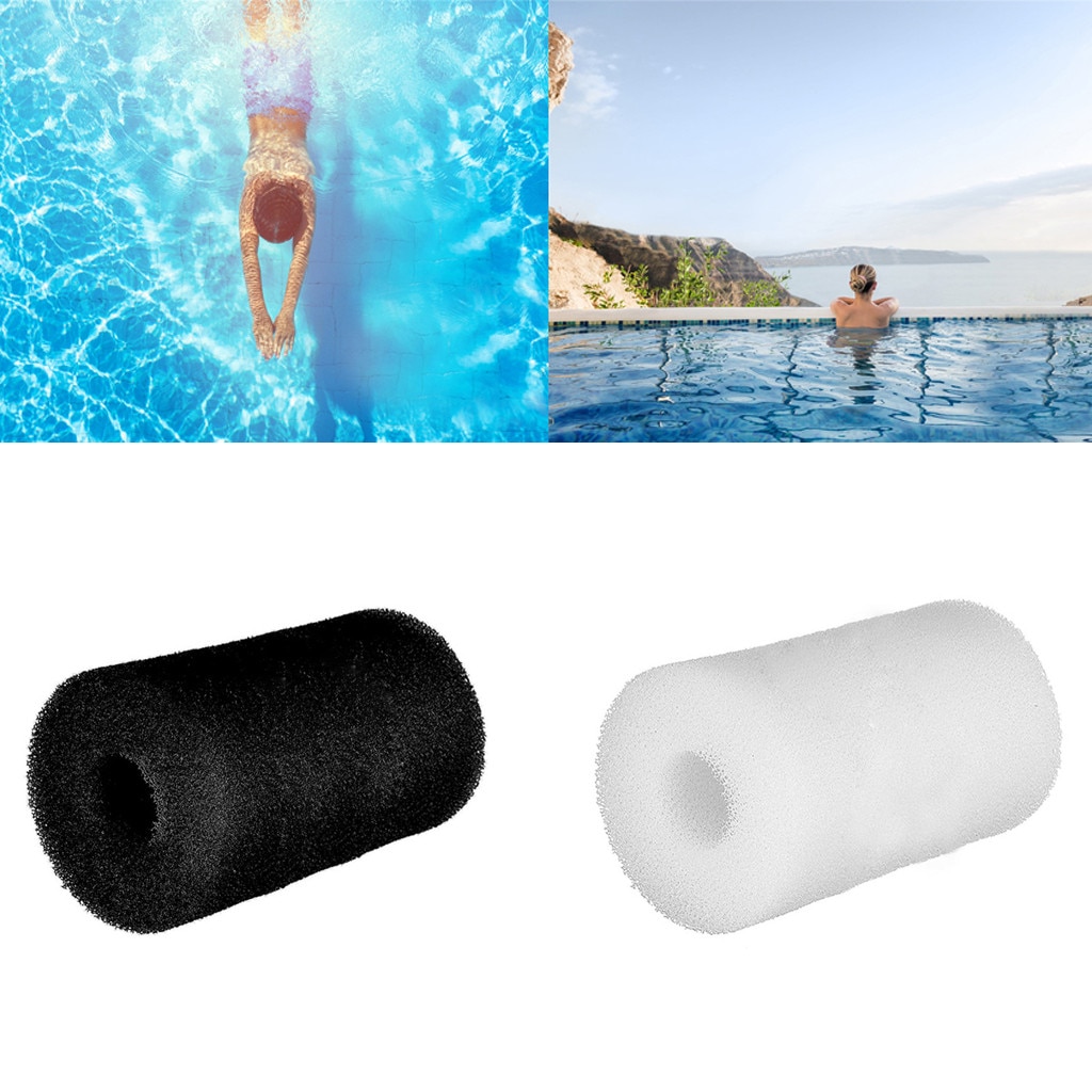 Swimmingpool filter skum genanvendeligt vaskbart pool filter svamp patron egnet boble jetted ren