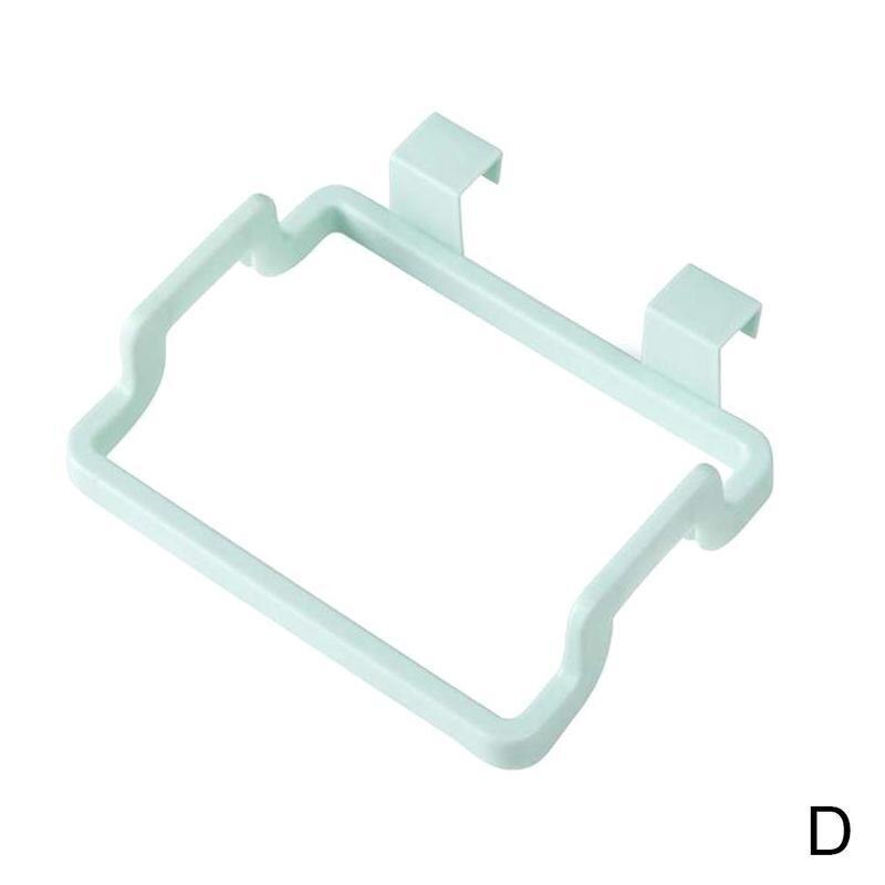 Garbage Bag Holder Foldable Hanging Trash Rubbish Bag Holder Garbage Rack Cupboard Cabinet Storage Hanger for Kitchen: D