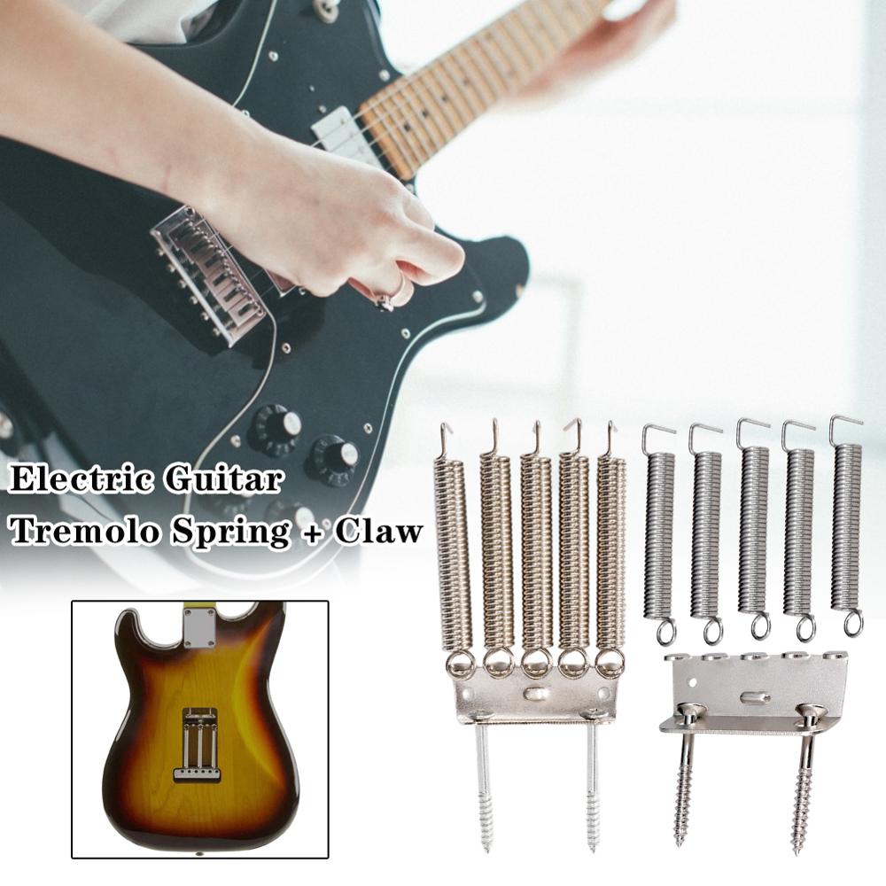 Elektrisk guitar tremolo fjedre & klo & skruesæt elektriske guitar udskiftningsdele tremolo bridge dele til fender strat s