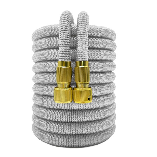 Expandable 17-150ft Garden Watering Hose High Pressure Car Wash Magic Flexible Rubber Water Hose Jardin Irrigation Pipe Tool: 100ft / Gray