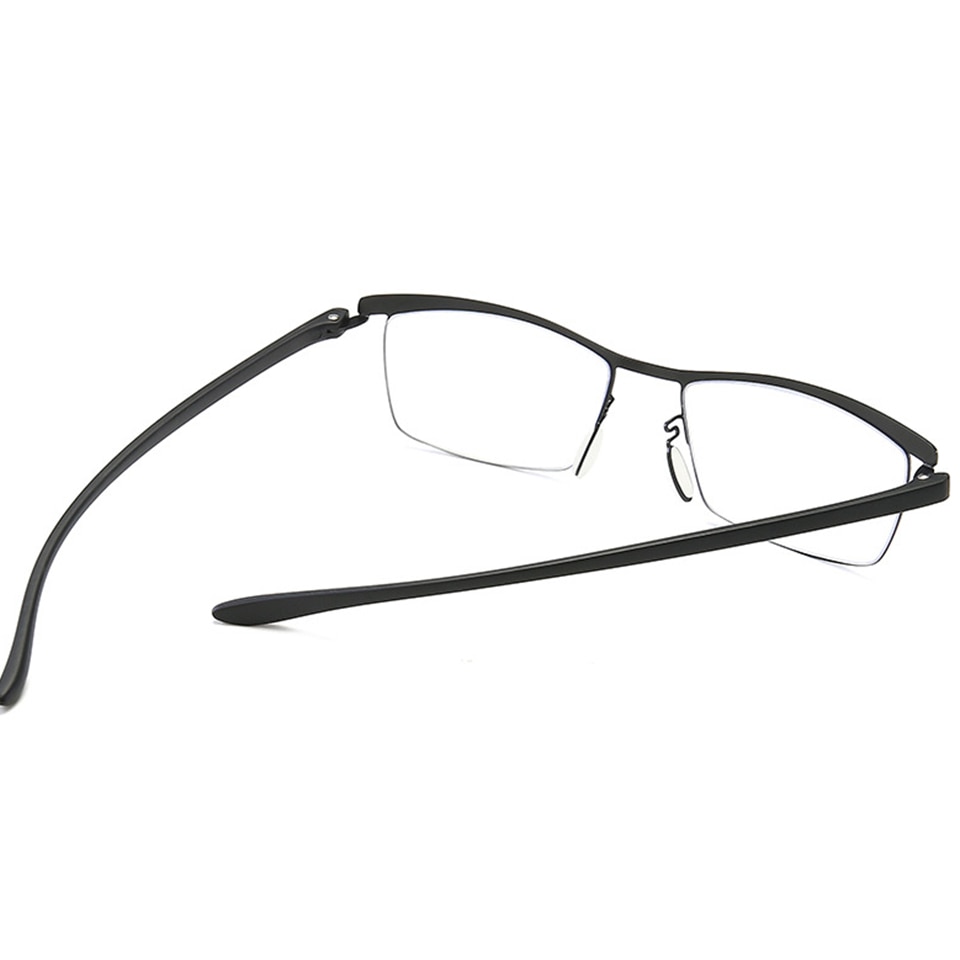 Progressive Bifocal Prescription Glasses Unisex Half Frame Reading Glasses 360 Degree Ring Focus Presbyopia Glasses +1.00to+3.00